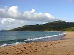 Une autre vue de Grande Anse vers Deshaies, Guadeloupe.