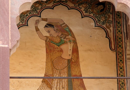 Danseuse dans l'alcôve Luni Chawna fort 9
