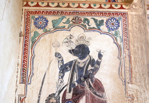 Dieu est ours noir représentation dans un haveli