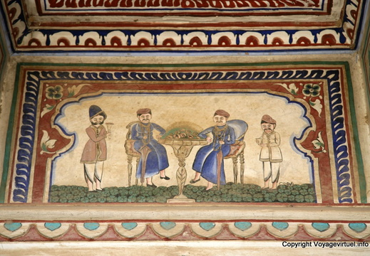La richesse en représentation fresque des havelis