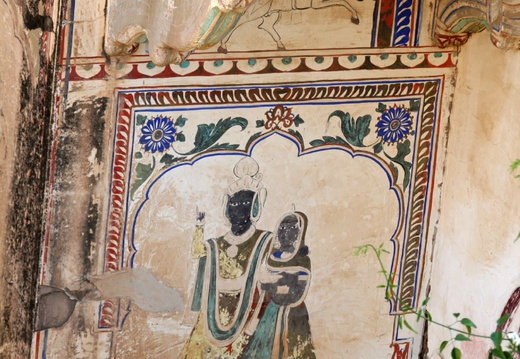 Vishnou devenu noir Mandawa havelis