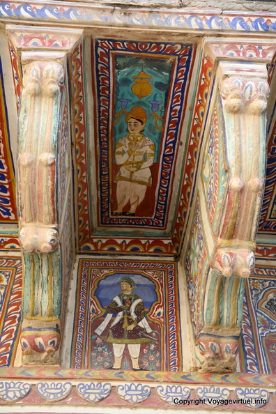 Mandawa, Détail Extérieur D'un Haveli