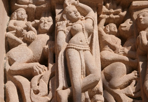 Danseuse aux seins nus Mahavira jain