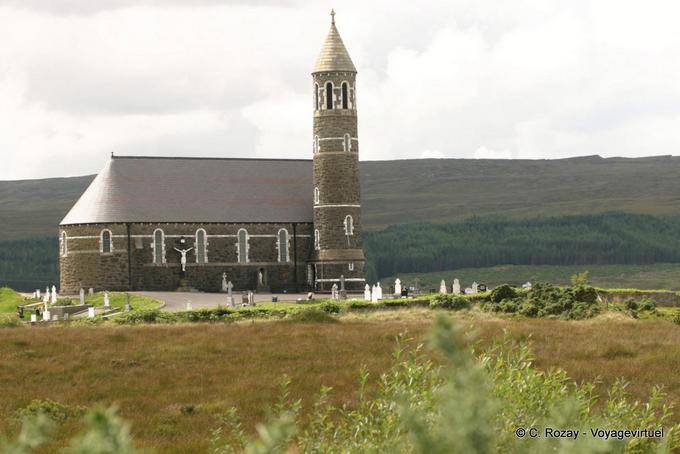 Eglise à clocher cylindrique, Donegal - Irlande