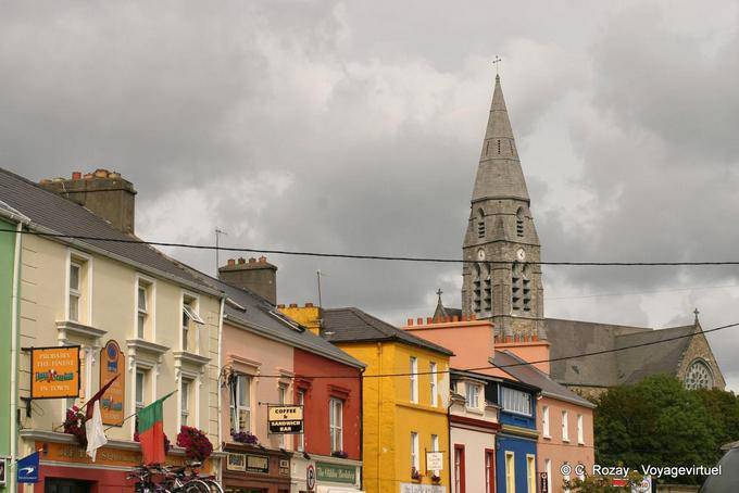 St. Joseph's Church et couleurs locales, Connemara Clifden - Irlande