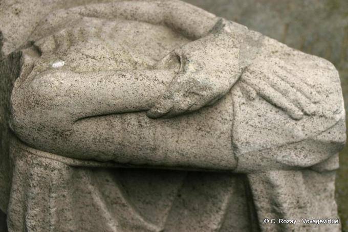 Détail du tombeau de Mac-Mahon, datant de 1470, Ennis Abbey - Irlande