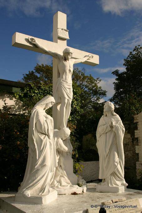 Calvaire peint de blanc, Dingle - Irlande
