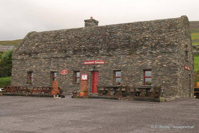 Stonehouse restaurant, maison de pierres, Fahan Ventry, Dingle - Irlande