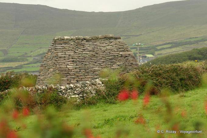 L'Oratoire de Gallarus, vue de côté, Dingle - Irlande