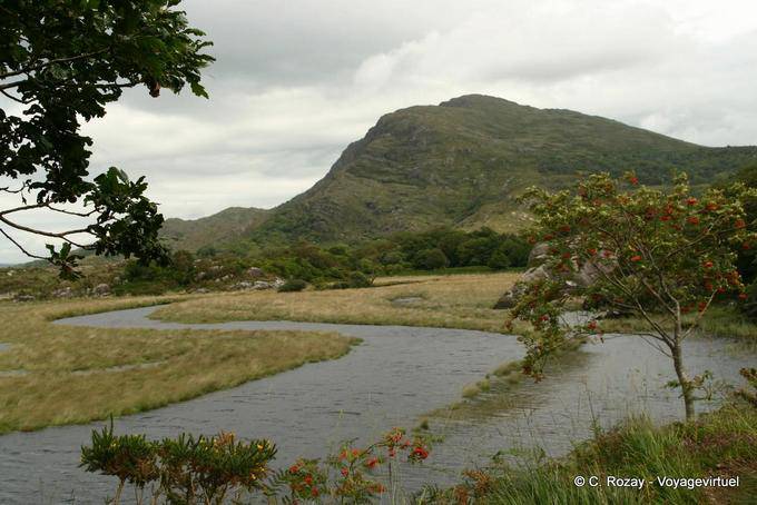La rivière née dans le Upper Lake, Killarney National Park - Irlande