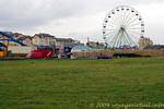 Grande roue sur la grève de Bundoran, Donegal, Irlande.