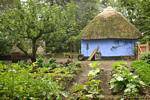 Maison paysanne en forme de case, Bunratty Folk Park, Irlande.