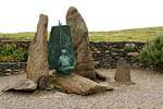 Monument de Brandon Creek (Cuas an Bhodaigh), Dingle, Irlande.