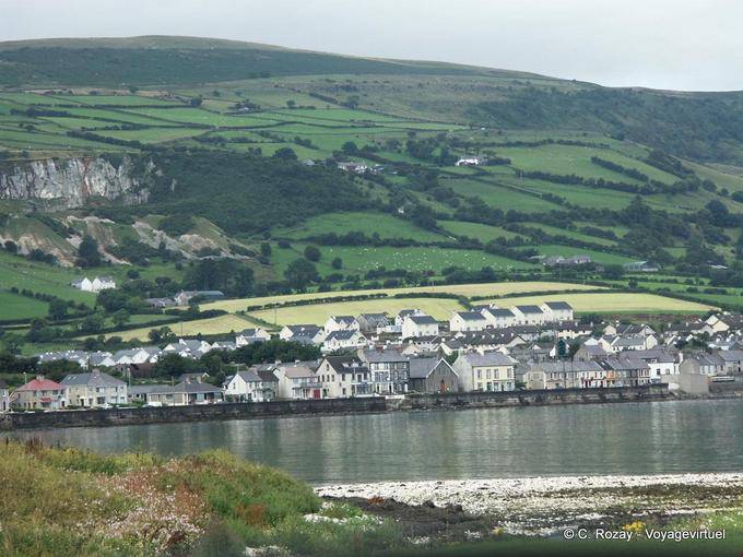Point de vue sur Carnlough, Antrim Coast - Irlande du Nord