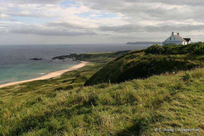 Paysage du parc de la White Bay, Antrim Coast - Irlande du Nord