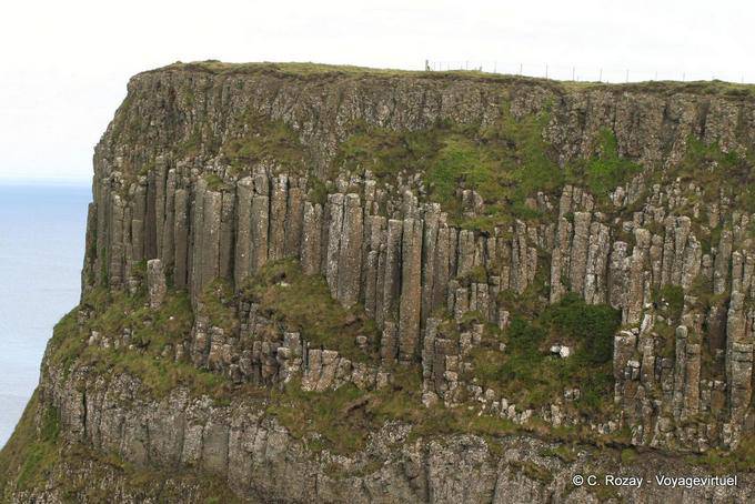 Tuyaux d'orgue en basalte sur le plateau d'Antrim, Giants Causeway - Irlande du Nord