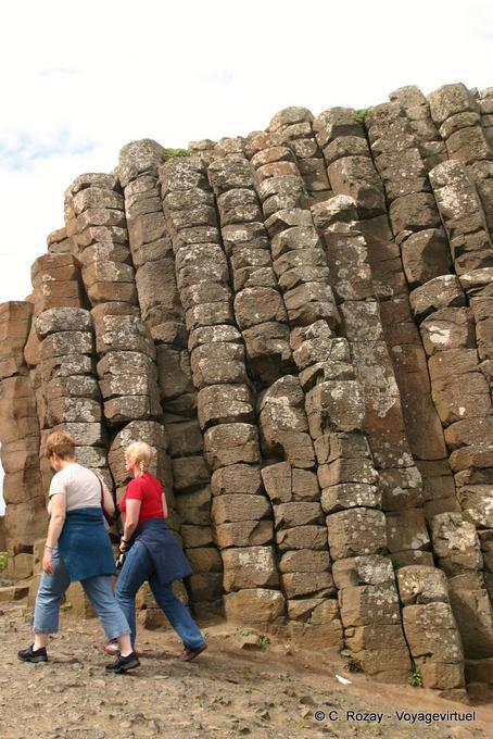 Empilement de olonnes obliques, Giants Causeway - Irlande du Nord
