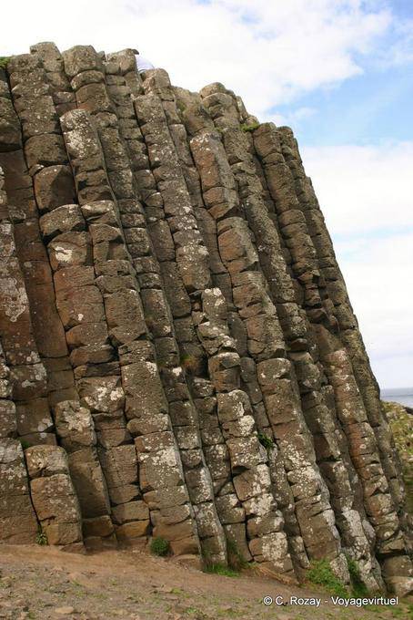 Autre vue sur la double fracturation du basalte, Giants Causeway - Irlande du Nord