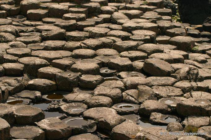 Pavage naturel, Chaussée des Géants - Irlande du Nord