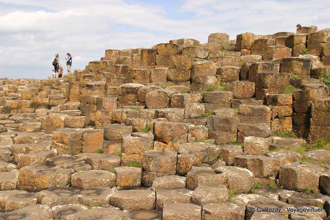 Les restes de la la légende des deux géants ennemis, Benandonner et Finn McCool, Giants Causeway - Irlande du Nord