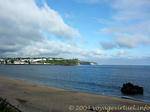 Sur la plage vers Ballycastle, Antrim, Irlande du Nord.