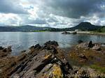 Panorama depuis le nord de Cushendall, Antrim, Irlande du Nord.