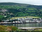 Point de vue sur Carnlough, Antrim Coast, Irlande du Nord.