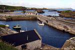 Ballinton Harbour, Antrim Coast, Irlande du Nord.