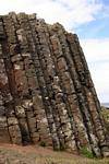 Autre vue sur la double fracturation du basalte, Giants Causeway, Irlande du Nord.