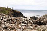 Restes d'un effondrement, Giants Causeway, Irlande du Nord.