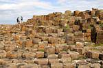 Les restes de la la légende des deux géants ennemis, Benandonner et Finn McCool, Giants Causeway, Irlande du Nord.