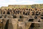 Colonnes hexagonales sur l'estran, Giants Causeway, Irlande du Nord.