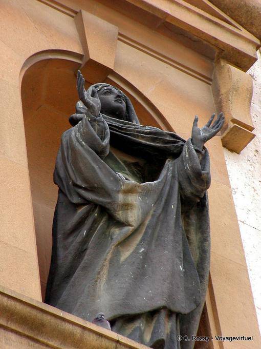 Caltagirone, Duomo, Notre-Dame noire, Sicile - Italie