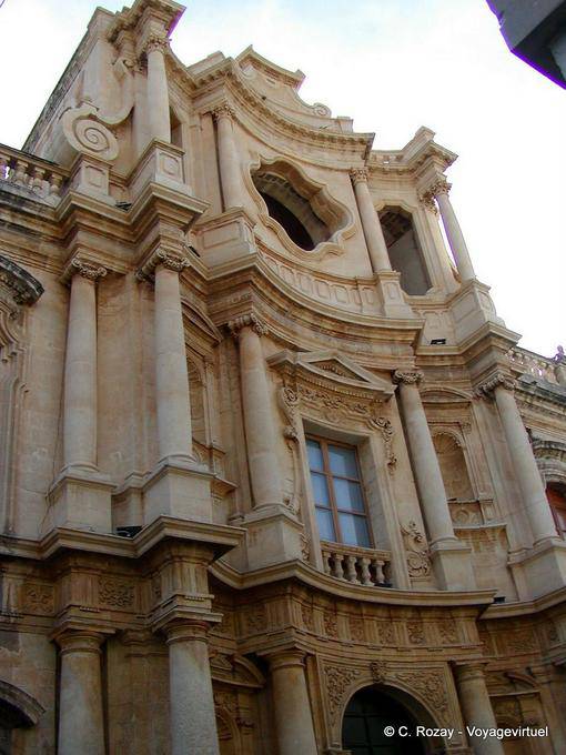 L'église de Saint Charles Borromeo, Noto - Italie