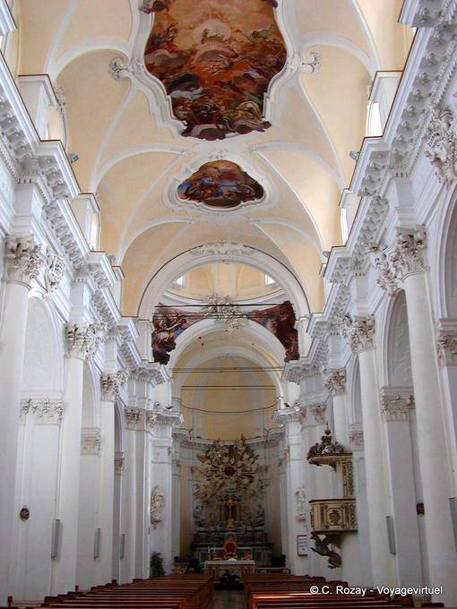 Intérieur de l'église Saint Charles Borromeo, Noto - Italie