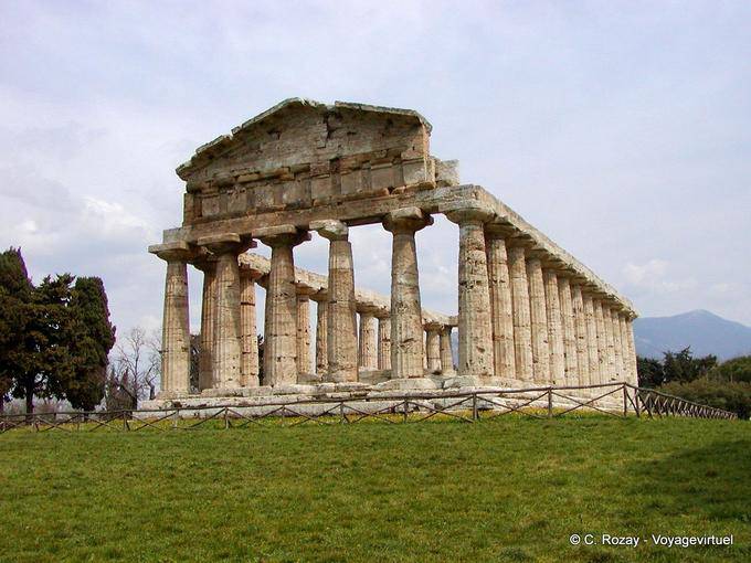 Le Temple d'Athéna, dit temple de Cérès, Paestum - Italie