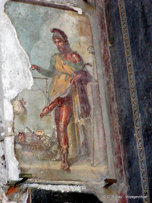 Priape, maison des Vettii, Pompéi - Italie
