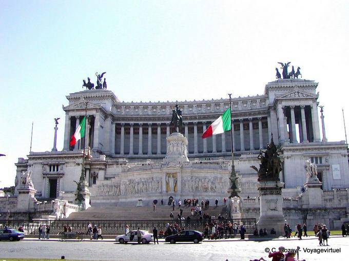 Vittoriano, monument à Vittorio-Emanuele II de Savoie, Rome - Italie