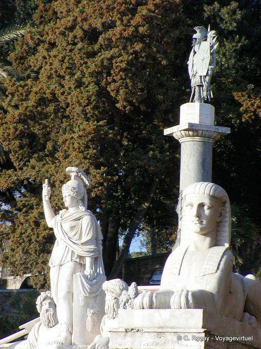 Sphynx local, Place du Peuple, Rome - Italie