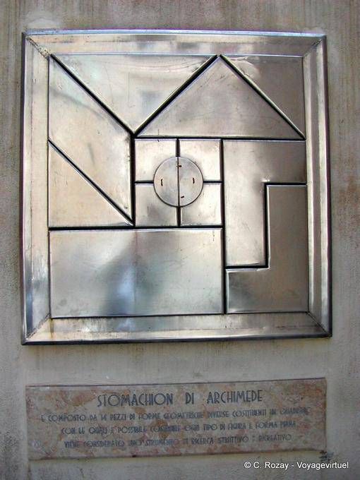 Le Stomachion d'Archimède, Syracuse, Sicile - Italie