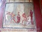 Maison de Ménandre, peinture, Pompéi, Italie.