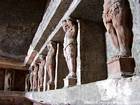 Tepidarium, thermes du forum, Pompéi, Italie.