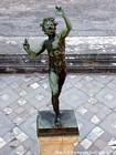 Le faune, statue de Pompéi, Italie.