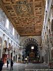 Nef de Santa Maria en Aracoeli, Rome, Italie.