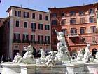 La Fontaine Neptune, piazza Navona, Rome, Italie.