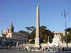 Obélisque, Piazza del Popolo, Rome, Italie.