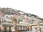 Modica, vue depuis ville basse, Italie.