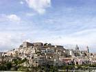 Gros plan sur les hauteurs de Ragusa, Italie.