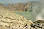 Kawa Ijen, coulée de lave, Java, Indonésie.