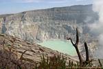Panorama depuis le flanc ouest de la caldera, Kawah Ijen, Java, Indonésie.